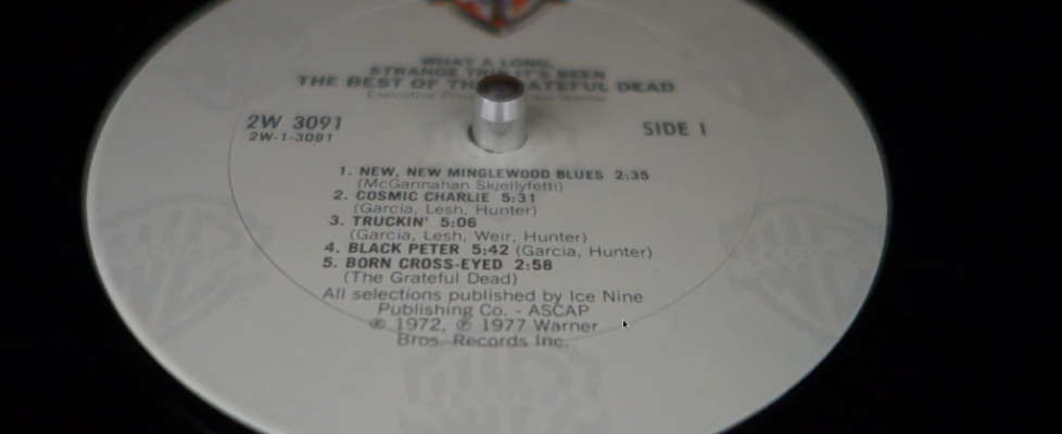 Screenshot of vinyl album about to be played :-)