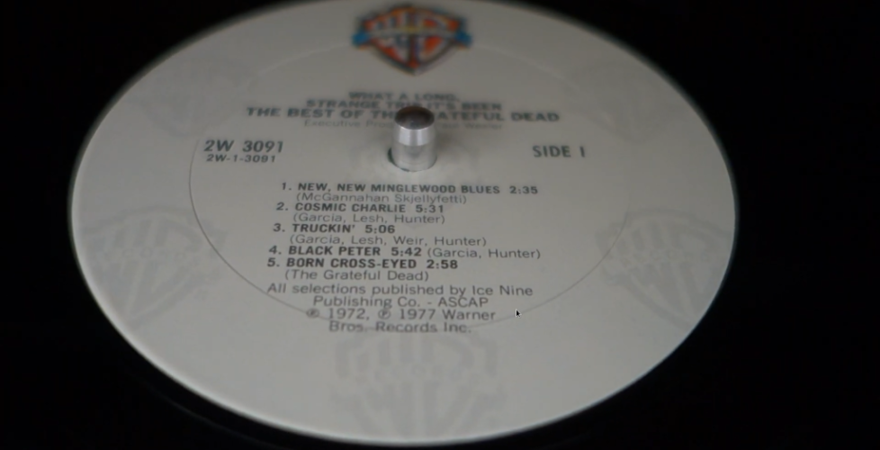 Screenshot of vinyl album about to be played :-)